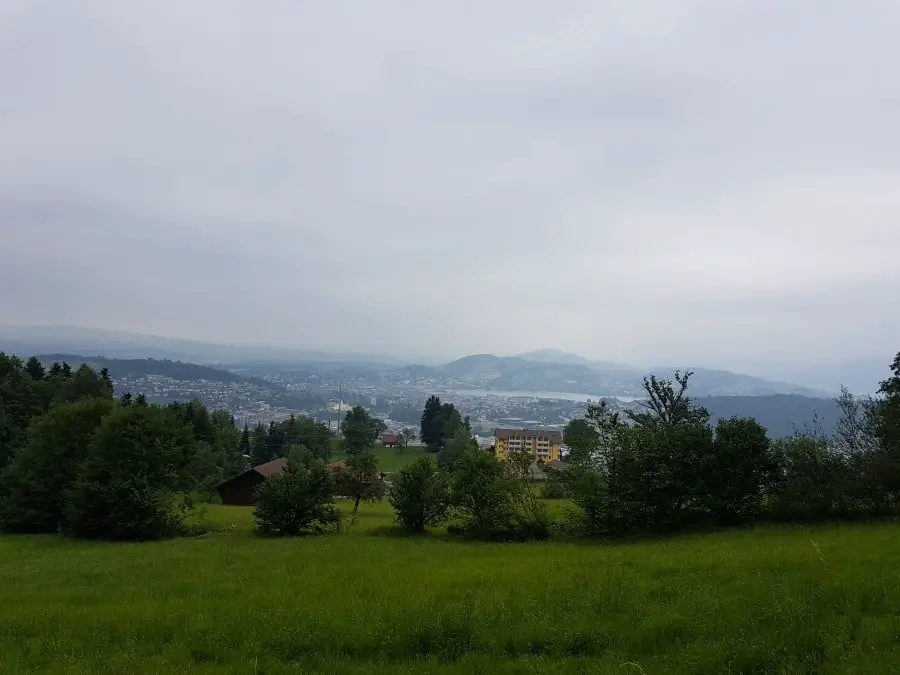Blick über Kriens und Luzern