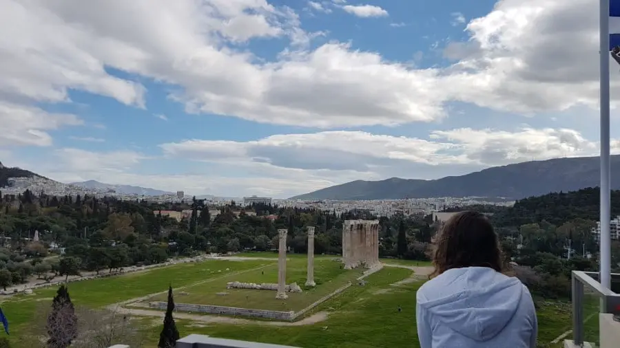 Städtereise Athen - Ausblick auf den Olympieion