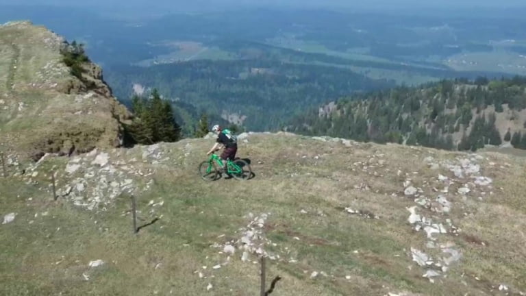 Abfahrt vom Le Chasseron