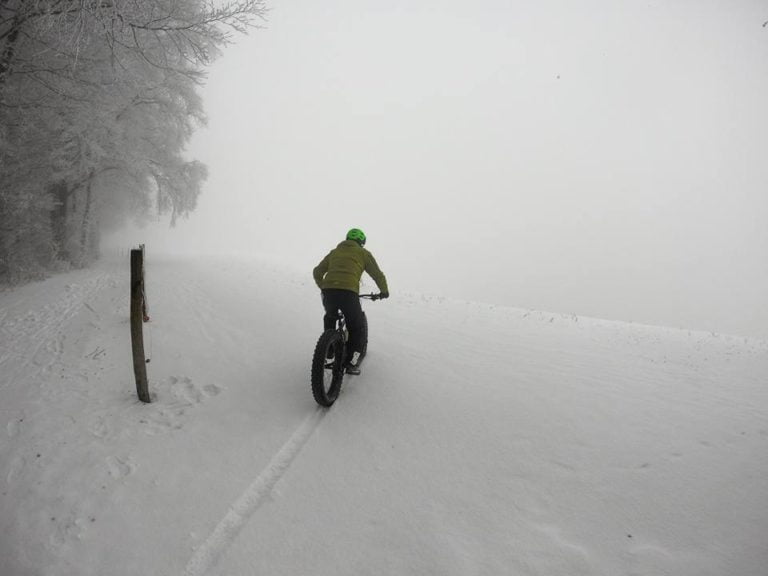 Biken im Schnee