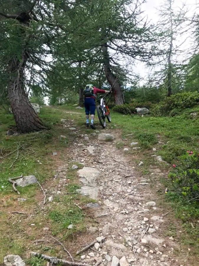 Der Aufstieg zum Bernina Express Trail