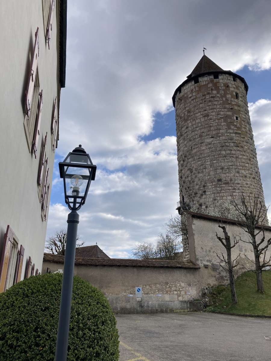 Schloss und Turm von Porrentruy