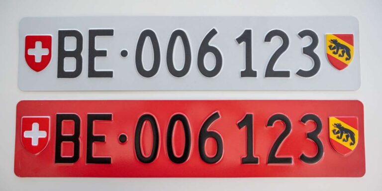 Drittes Nummernschild für Velo-Heckträger