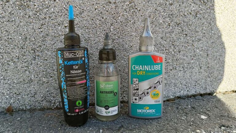 Verschiedene Kettenöle für Fahrradketten