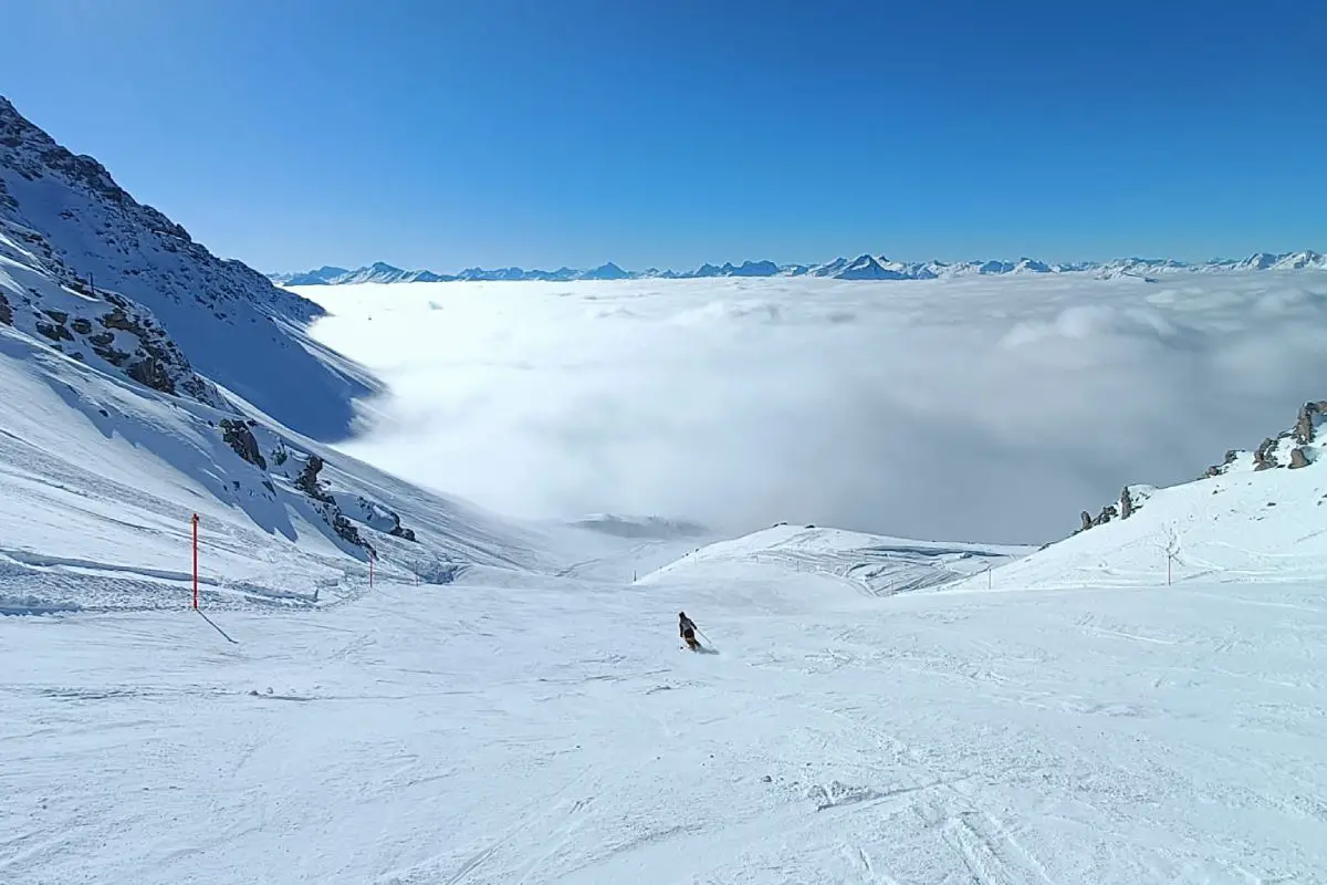 Nebelmeer im Skigebiet Arosa Lenzerheide