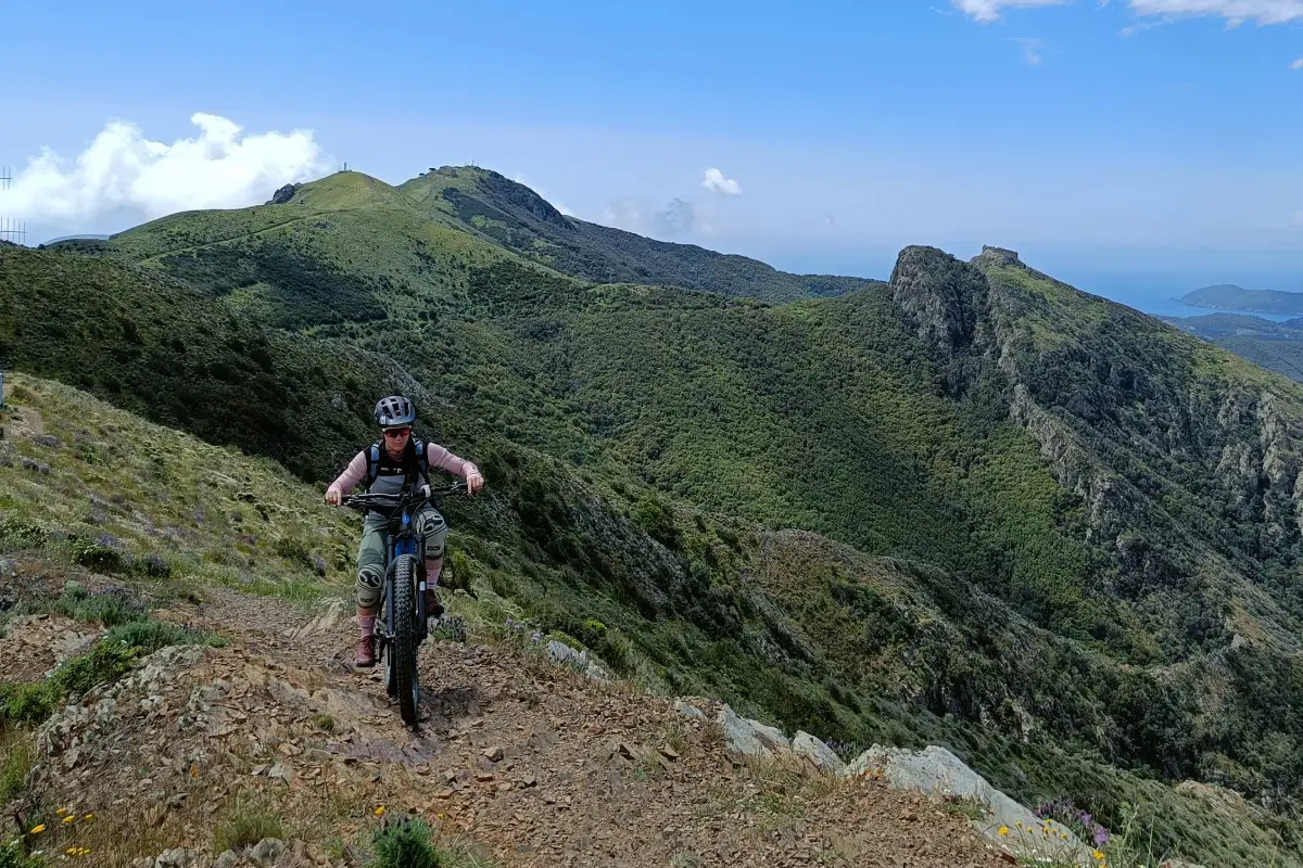 Ein Uphill mit dem E-MTB auf der Insel Elba