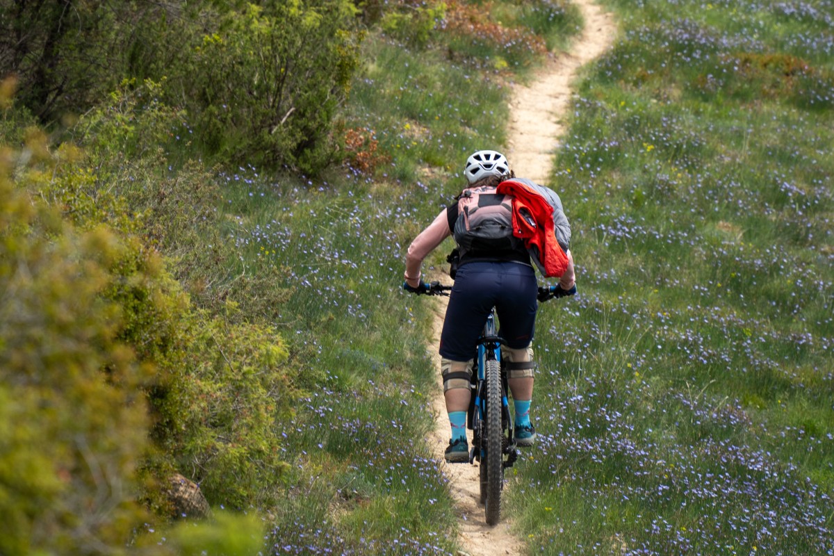 Blumen MTB-Trail in Spanien