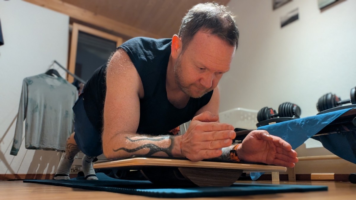 Plankpad Planking Board aus Holz